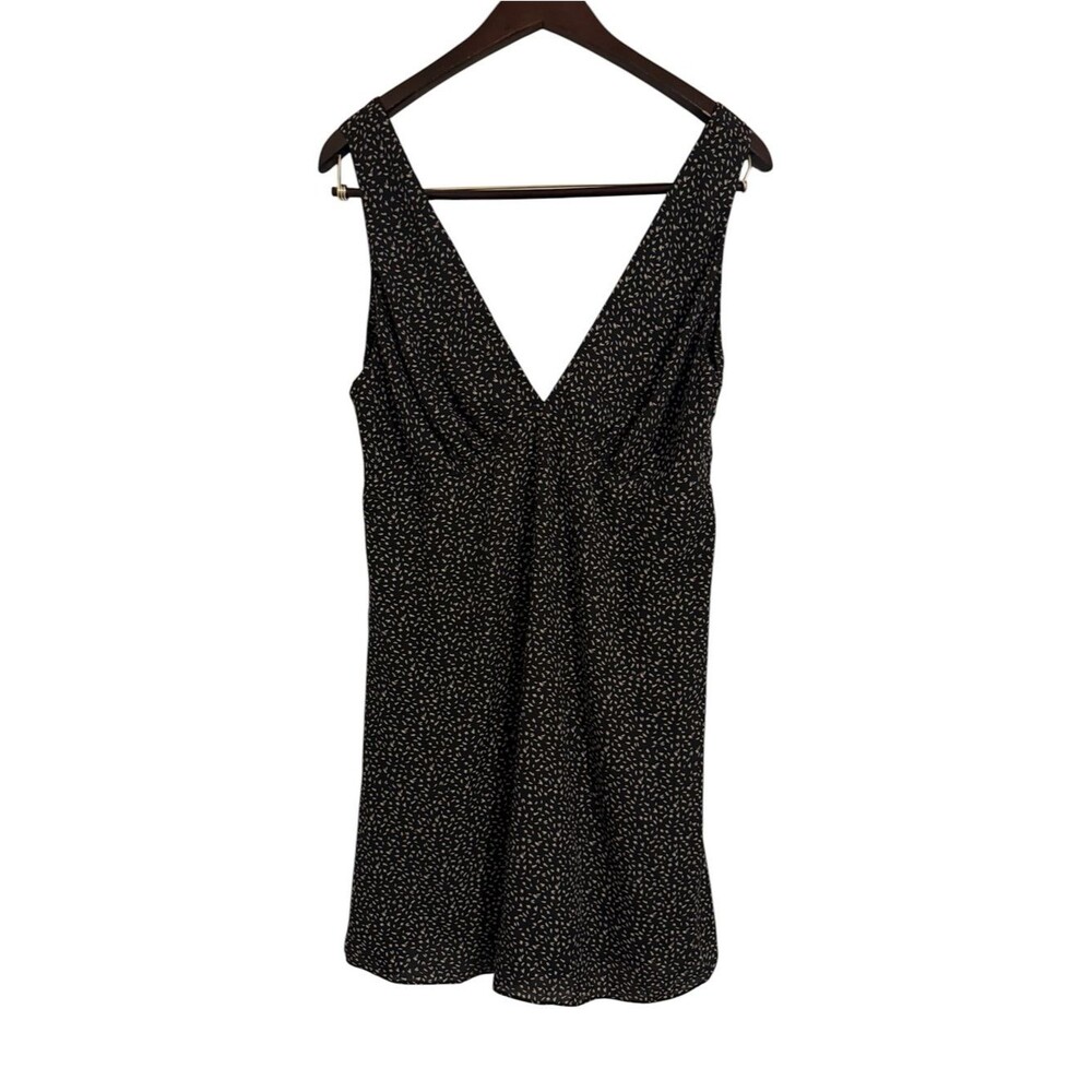 Lola Grace black dress with cream ditsy spots Size Large